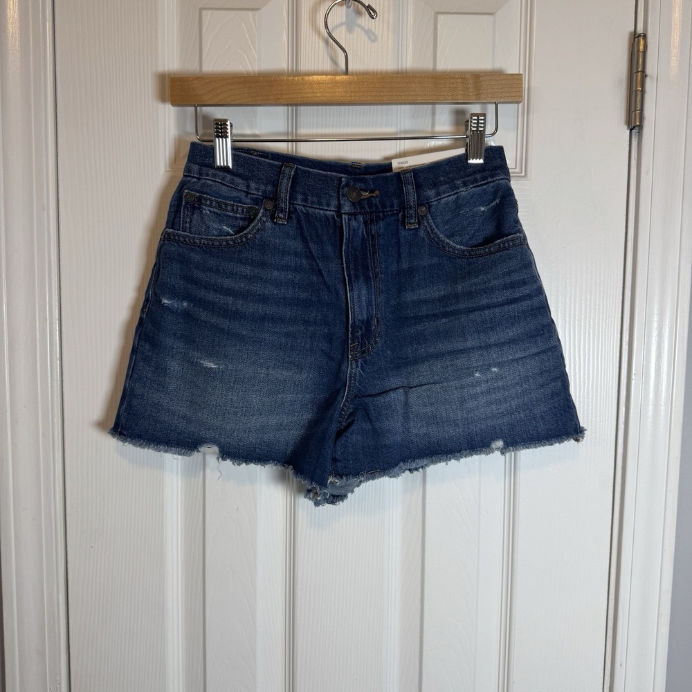 American Eagle Strigid Curvy 90s‎ Boyfriend Denim Short Size 2 NWT